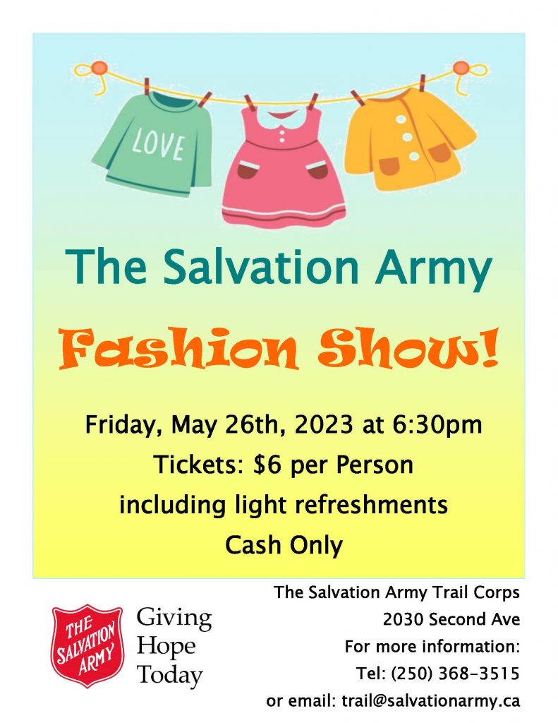 The Salvation Army Trail Fashion Show 2023